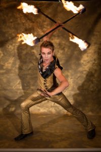 top new zealand fire dancer Rewi HoopHooligan