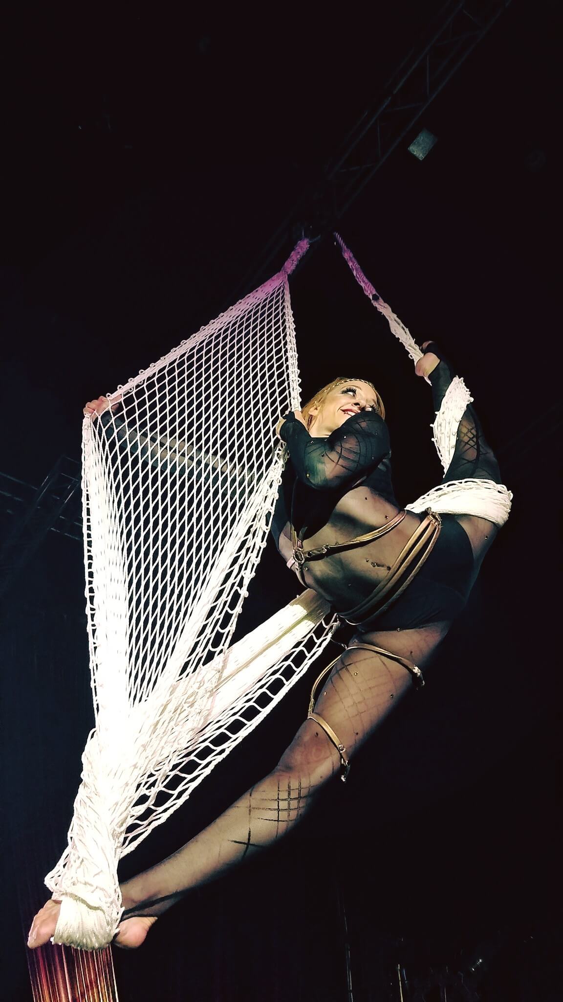 Aerial Cargo Net Performer Tina Phoenix